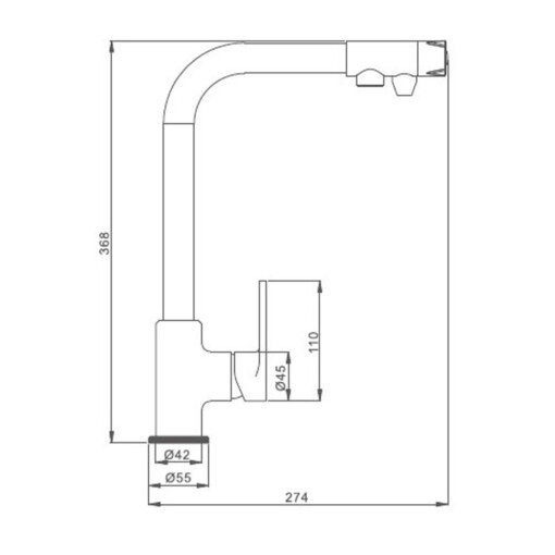 Kitchen faucet MODERN 3 in 1 GLAZED_1