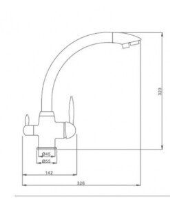 Kitchen faucet VINTAGE 3 in 1 GLAZED _1