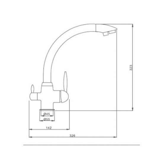 Kitchen faucet VINTAGE 3 in 1 GLAZED _1