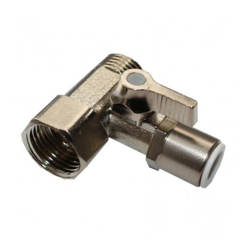 1/2'' x 3/8'' x 1/2'' feed water connector together with Valve 3/8'' (metal) QUICK