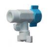 1/2'' x 1/4'' x 1/2'' feed water connector together with Valve 1/4'' (plastic)