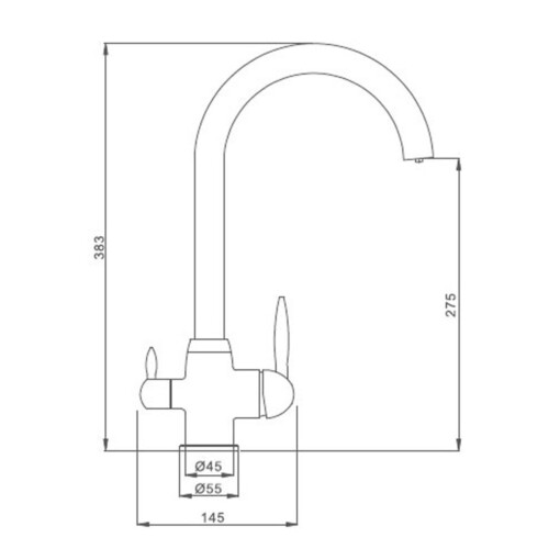 Kitchen faucet PERFECT 3 in 1 MATTED_1