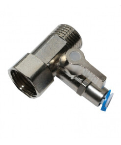 1/2'' x 1/4'' x 1/2'' feed water connector together with Valve 1/4'' (metal)