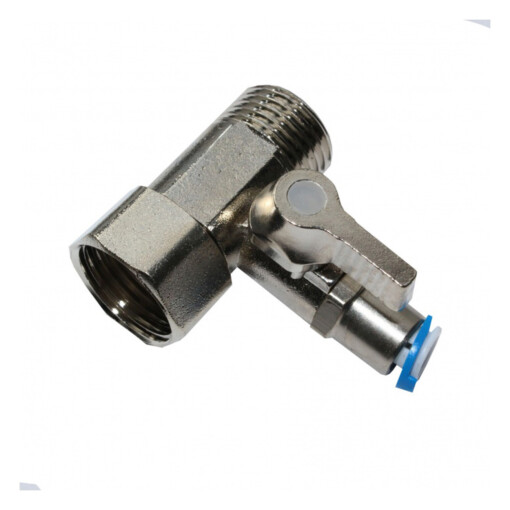 1/2'' x 1/4'' x 1/2'' feed water connector together with Valve 1/4'' (metal)