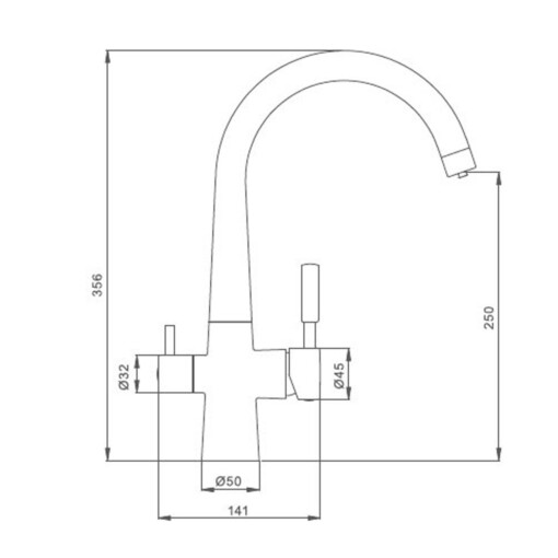 Kitchen faucet ELITE 3 in 1 GLAZED_1