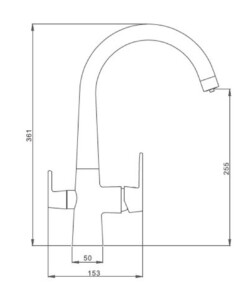 Kitchen faucet ELITE 3 in 1 GLAZED_1