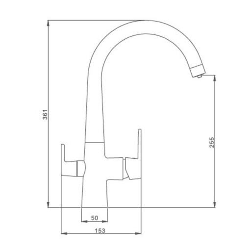 Kitchen faucet ELITE 3 in 1 GLAZED_1